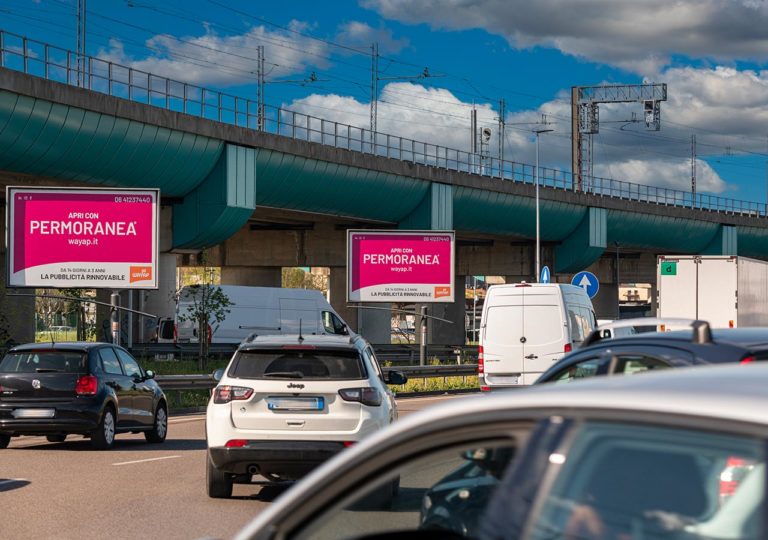 Cartello affissione Permoranea® la pubblicità esterna rinnovabile