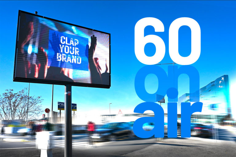 OOH Advertising 60 anni l'impianto di pubblicità digitale nei pressi della Stazione Tiburtina di Roma